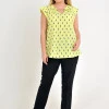 Блузка женская летняя лимонного цвета