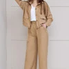 Костюм с кюлотами из льна Max Mara бежевый Омеgа