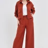 Костюм с кюлотами из льна Max Mara коньячного цвета Омеgа