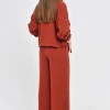 Костюм с кюлотами из льна Max Mara коньячного цвета Омеgа