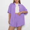 Лавандовый костюм с шортами Bermudy