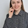 Платье плиссированное под пояс черного цвета в принт капли Natali